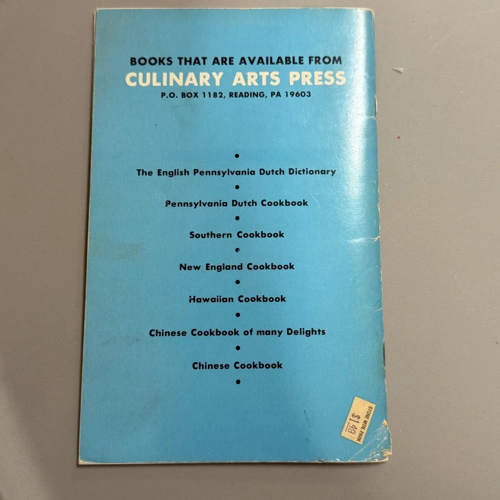 Southern Cookbook Culinary Arts Press‎ 250 Old Recipes Vintage
